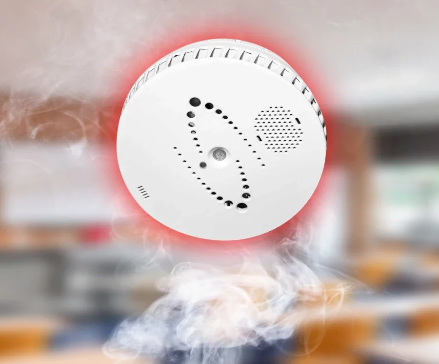 Smart vaping detector with sensor integration in the classroom
