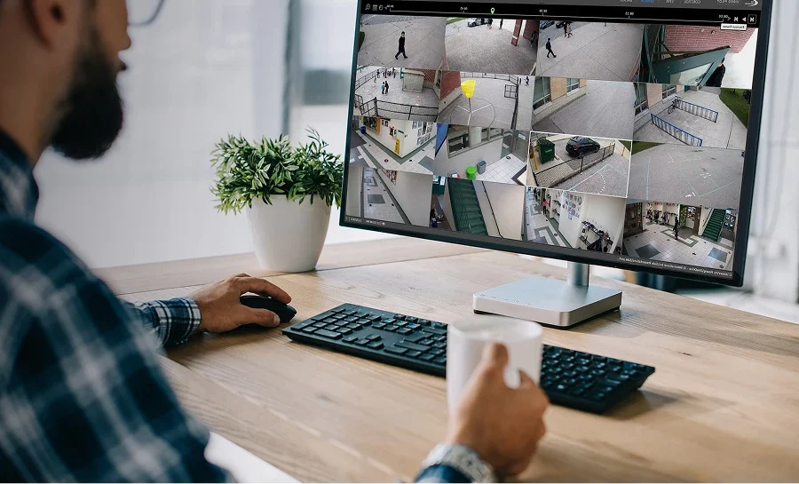 Monitoring multiple security cameras with smart sensor integration